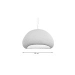 Κρεμαστό φωτιστικό από Fiberglass 1XE27 D:40cm (4067-C) - Image 2