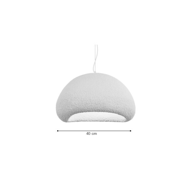 Κρεμαστό φωτιστικό από Fiberglass 1XE27 D:40cm (4067-C) - Image 2