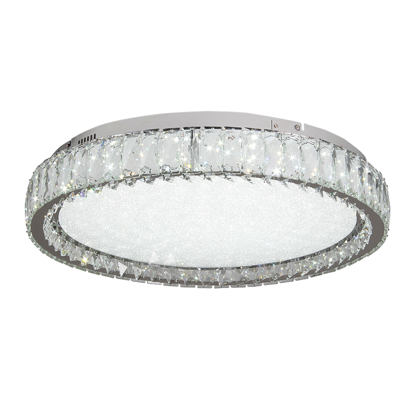 42013-A Φωτιστικό οροφής LED 80W από χρώμιο μέταλλο και κρύσταλλα (42013-Α) - Image 1