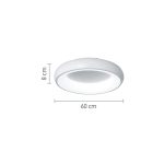 Πλαφονιέρα οροφής LED 110W 3CCT από λευκό ακρυλικό D:60cm (42020-A-White) - Image 3