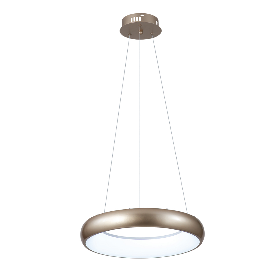 42024-A-GL Κρεμαστό φωτιστικό LED 54W 3CCT από χρυσαφί και λευκό ακρυλικό D:40cm (42024-B-Golden) - Image 1