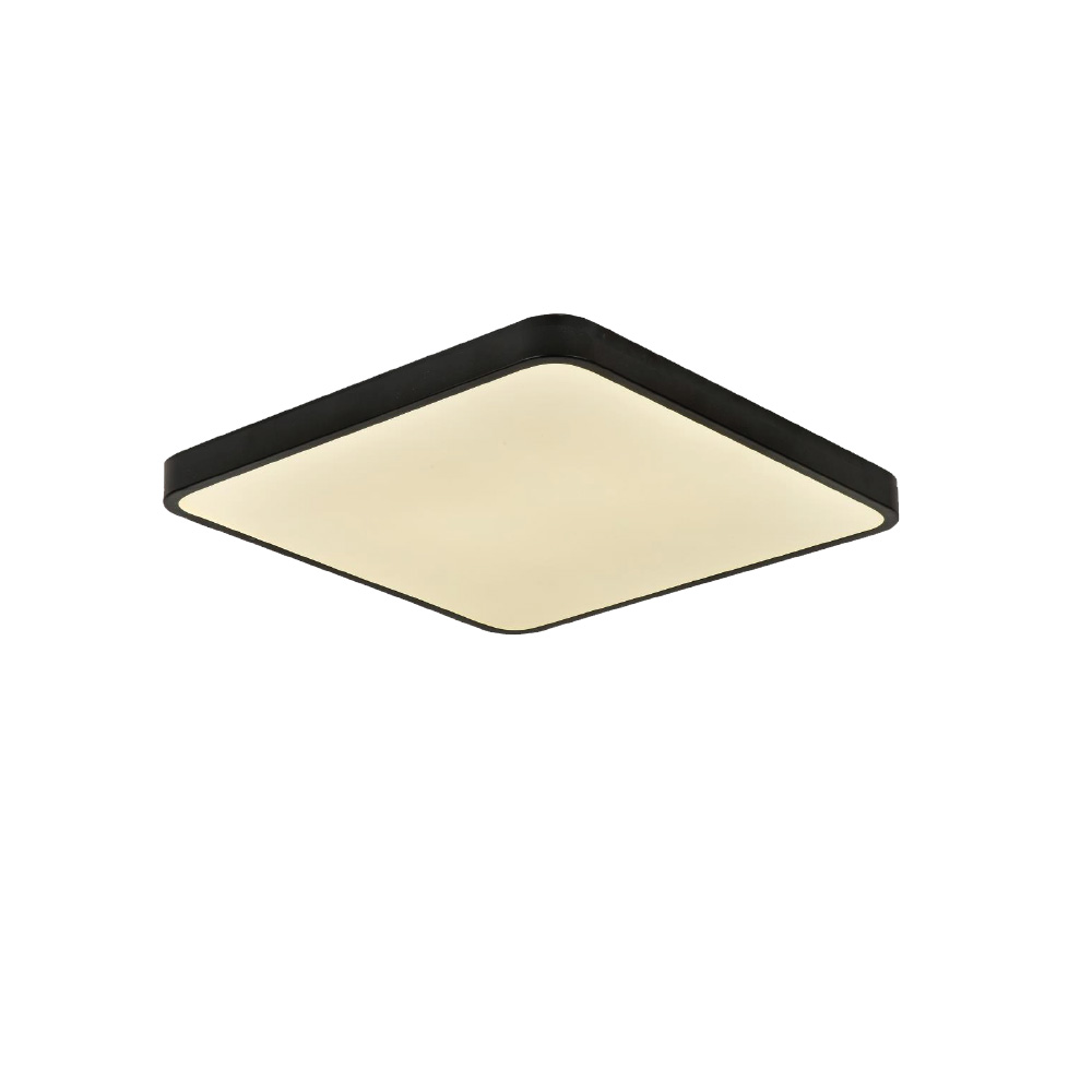 42034-1 Πλαφονιέρα οροφής LED 96W 3CCT (με διακόπτη στην βάση του) από μαύρο μέταλλο και ακρυλικό D:50cm (42034-Black) - Image 1