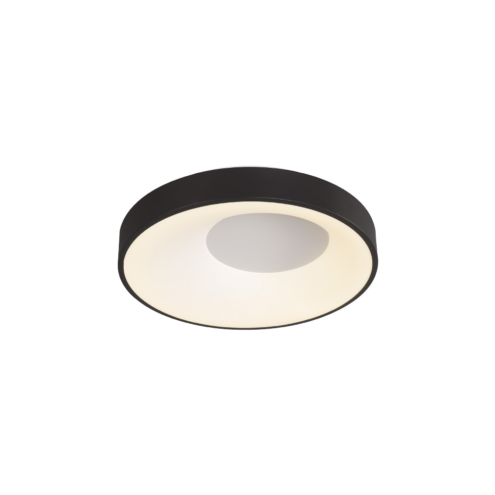 42040-2 Πλαφονιέρα οροφής LED 36W 3CCT από μαύρο μέταλλο και ακρυλικό D:48x9cm (42040-Black) - Image 1