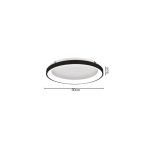 Πλαφονιέρα οροφής LED 28W 3CCT από μαύρο μέταλλο και ακρυλικό D:60x5cm (42044-B-Black) - Image 2
