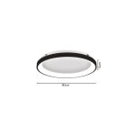 Πλαφονιέρα οροφής LED 38W 3CCT από μαύρο μέταλλο και ακρυλικό D:80x5cm (42044-A-Black) - Image 2