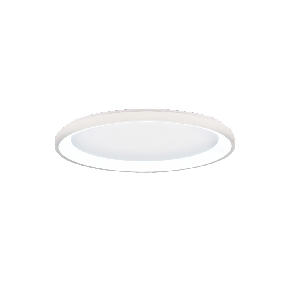 42044-4 Πλαφονιέρα οροφής LED 28W 3CCT από λευκό μέταλλο και ακρυλικό D:80x5cm (42044-B-White) - Image 1
