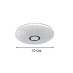 Φωτιστικό οροφής LED 24W πλαφονιέρα με ακρυλικό κάλυμμά και διακοσμητικά κρύσταλλα - Image 2