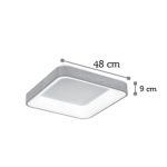 Πλαφονιέρα οροφής LED 48W από καφέ αλουμίνιο (42174-B) - Image 2