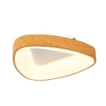 Φωτιστικό οροφής LED 58W από αλουμίνιο τρίγωνο σε χρώμα εφέ ξύλου 42176-A