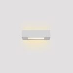 Επιτοίχιο φωτιστικό λευκό από γύψο 1xE14 D:22cm (43049-C-White)