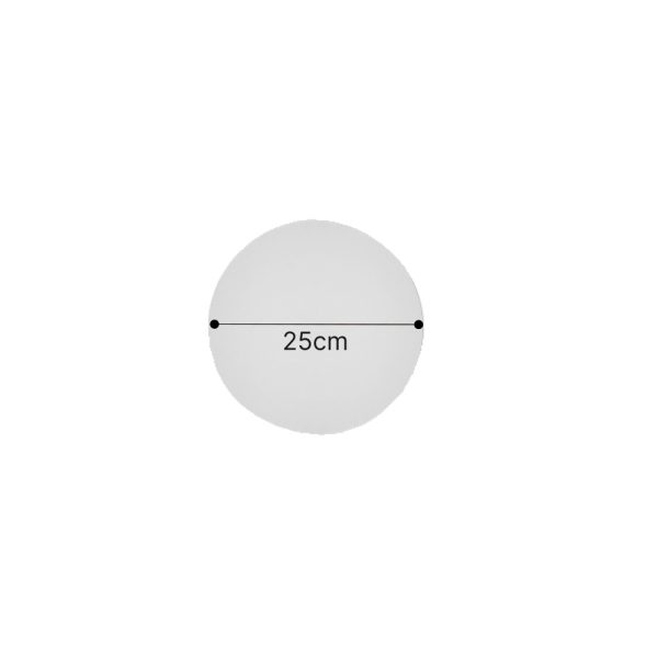 Επιτοίχιο φωτιστικό λευκό από γύψο LED 8W 3000K D:25cm (43052-White) - Image 2