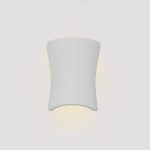 Επιτοίχιο φωτιστικό λευκό από γύψο 1XE14 D:21,5cm (43053-White)