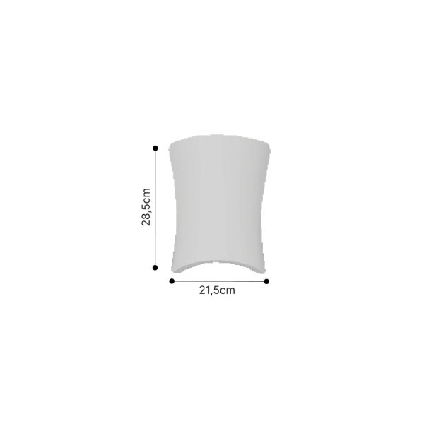 Επιτοίχιο φωτιστικό λευκό από γύψο 1XE14 D:21,5cm (43053-White) - Image 2