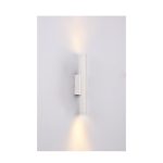 Επιτοίχιο φωτιστικό LED 2*5W 3000K σε λευκή απόχρωση απο αλουμίνιο D:30x6cm (43061-White)