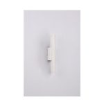 Επιτοίχιο φωτιστικό LED 2*5W 3000K σε λευκή απόχρωση απο αλουμίνιο D:30x6cm (43061-White) - Image 4