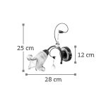 Επιτοίχιο φωτιστικό από χρώμιο μέταλλο κρύσταλλα και λευκό γυαλί (43348-Χρώμιο) - Image 2