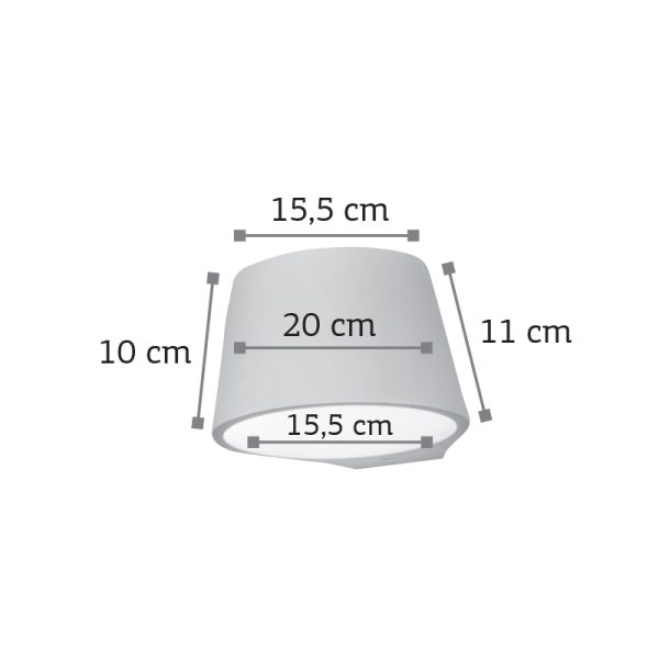 Επιτοίχιο φωτιστικό γύψινο φωτισμός πάνω κάτω UpDown - Image 2