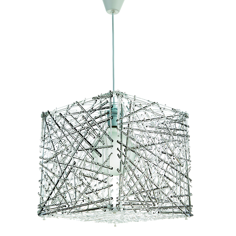 4339-FIME Κρεμαστό φωτιστικό από φιμέ plexiglass 1XE27 D:30xm (4339-Φιμέ) - Image 1