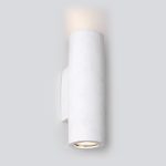 Επιτοίχιο φωτιστικό κυλινδρικό γύψινο σε φωτισμό Up Down - Image 2