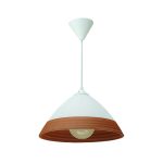 Κρεμαστό φωτιστικό από καφέ γυαλί (4409-Β-Καφέ)