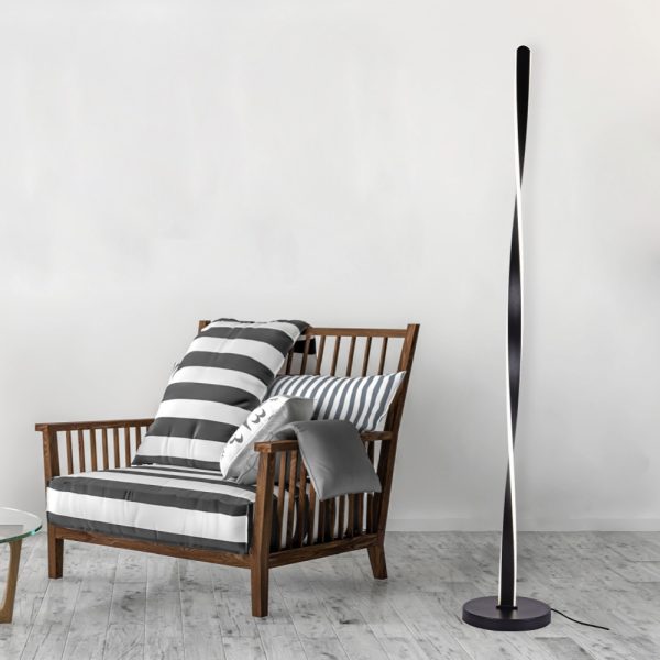 Επιδαπέδιο φωτιστικό LED από αλουμίνιο σε μαύρη απόχρωση (45025-Black) - Image 2