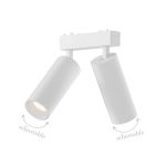 Φωτιστικό LED 2x9W 3CCT για Ultra-Thin μαγνητική ράγα σε λευκή απόχρωση D:16cmX4,4cm (T05205-WH) - Image 3