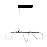 Κρεμαστό φωτιστικό LED από μαύρο μέταλλο και σωλήνα σιλικόνης (6018)