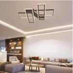 Πλαφονιέρα οροφής LED 90W 3CCT σε μαύρη απόχρωση D:80x80cm (6109) - Image 3