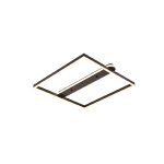 Πλαφονιέρα οροφής LED 35W 3CCT σε μαύρη απόχρωση D:50x50cm (6110)