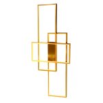 Φωτιστικό οροφής LED 80W από αλουμίνιο σε απόχρωση χρυσό ματ