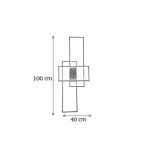 Φωτιστικό οροφής LED 80W από αλουμίνιο σε απόχρωση χρυσό ματ - Image 3