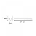 Κρεμαστό φωτιστικό LED 40W 3CCT (με διακόπτη) από αλουμίνιο σε λευκή απόχρωση D:120cm (6072-120-WH) - Image 2