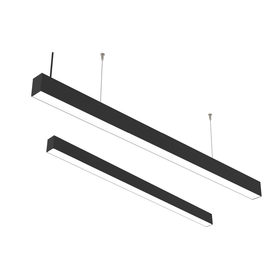 6172-BL Κρεμαστό γραμμικό φωτιστικό LED 50W σε μαύρη απόχρωση (6172-180-Μαύρο) - Image 1