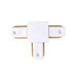 Σύνδεσμος Τ Λευκός Μονοφασικής Ράγας (TC003-ΛΕΥΚΟ)