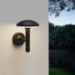 Επίτοιχο Φωτιστικό εξωτερικού χώρου Keowee LED 12W 3CCT Μαύρο D:180 x 210 x 240 mm (80205210) - Image 3