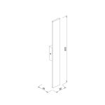 Allatoona LED 10W 3000K  Επίτοιχο φωτιστικό εξωτερικού χώρου Μαύρο D:45x80x600 mm (80205711) - Image 2