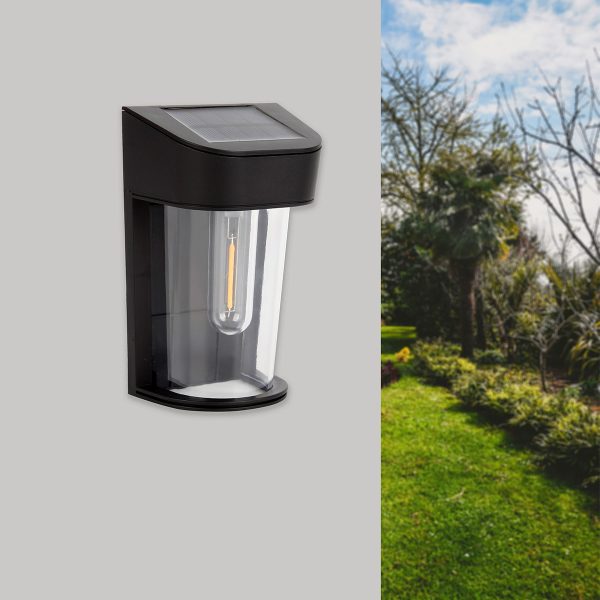 InLight Eagle LED 2W 3000K  Επίτοιχο φωτιστικό εξωτερικού χώρου Μαύρο D:13,3cmx8,6cmx5,8cm (80206411S) - Image 2