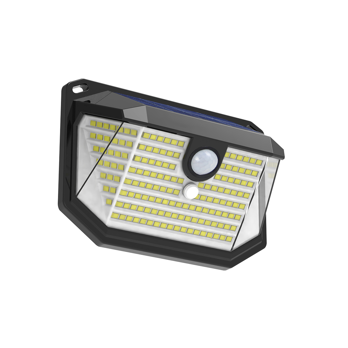 80206511S_1 Montbel LED 12W 3000K Ηλιακό επίτοιχο φωτιστικό Μαύρο D:138x97x51,5mm (80206511S) - Image 1