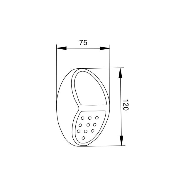 Moon LED 0,8W 2700K | 6500K Ηλιακό επίτοιχο φωτιστικό Μαύρο D:120x75x41mm (80206810S) - Image 2