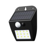 Meribel LED 2W 3000K  Ηλιακό επίτοιχο φωτιστικό Μαύρο D:130x10x50mm (80207011S) - Image 3