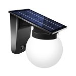 Baikal LED 1W 3000K | 4000K | 6000K Ηλιακό επίτοιχο φωτιστικό Μαύρο D:130x190x175 mm (80207310S)
