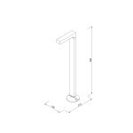 Κολωνάκι Εξωτερικού χώρου Pueblo - LED 6W 3000K Μαύρο Color (80400611) - Image 2
