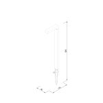 Κολωνάκι Εξωτερικού χώρου Pueblo - LED 6W 3000K Μαύρο Color (80400611) - Image 4
