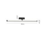 Φωτιστικό LED 20W 3CCT για Ultra-Thin μαγνητική ράγα σε μαύρη απόχρωση (by tuya and zigbee) D:60cmX8,7cm (T05405-BL) - Image 3