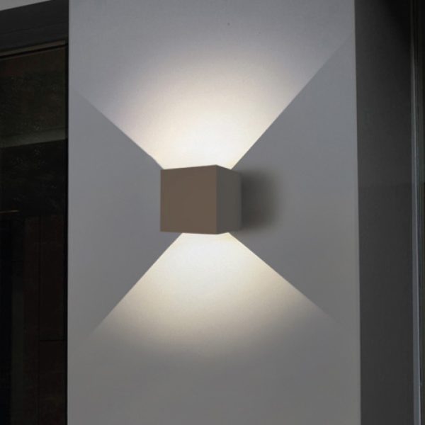 Εξωτ. Χώρου Emerald LED 10W 3000K Outdoor Wall Lamp Grey D:9,9cmx9,9cm (80203131) - Image 3