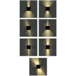 Εξωτ. Χώρου Emerald LED 10W 3000K Outdoor Wall Lamp Anthracite D:9,9cmx9,9cm (80203141) - Image 3