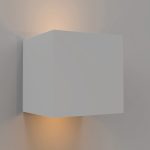 Εξωτ. Χώρου Emerald LED 10W 3000K Outdoor Wall Lamp White D:9,9cmx9,9cm (80203121)