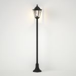 it-Lighting Redfish 1xE27 Outdoor Pole Light Black D:120cmx21.6cm (80500214) - Image 2
