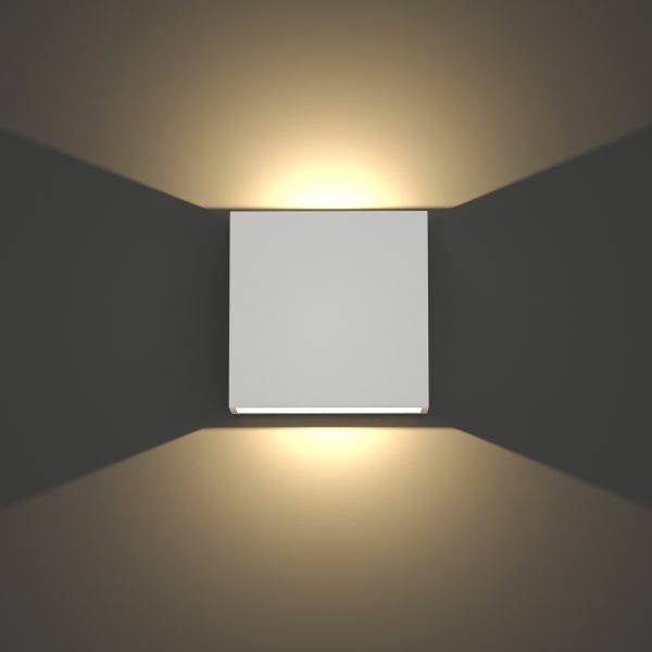 it-Lighting Yellowstone LED 4W Outdoor Up-Down Adjustable Wall Lamp White D:12cmx12cm (80200921) - Image 4