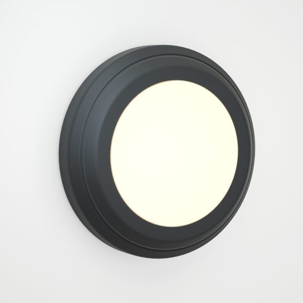 it-Lighting Jocassee LED 3.5W 3CCT Outdoor Wall Lamp Anthracite D:15cmx2.7cm (80201440) - Image 2